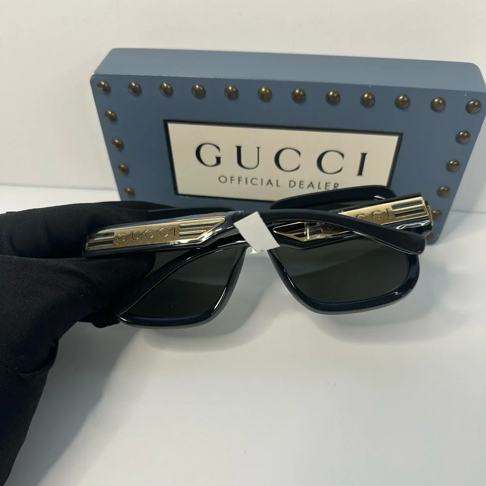 Authentic Gucci Sunglasses Men's GG0979S 001 Black/Grey 59-15-140mm